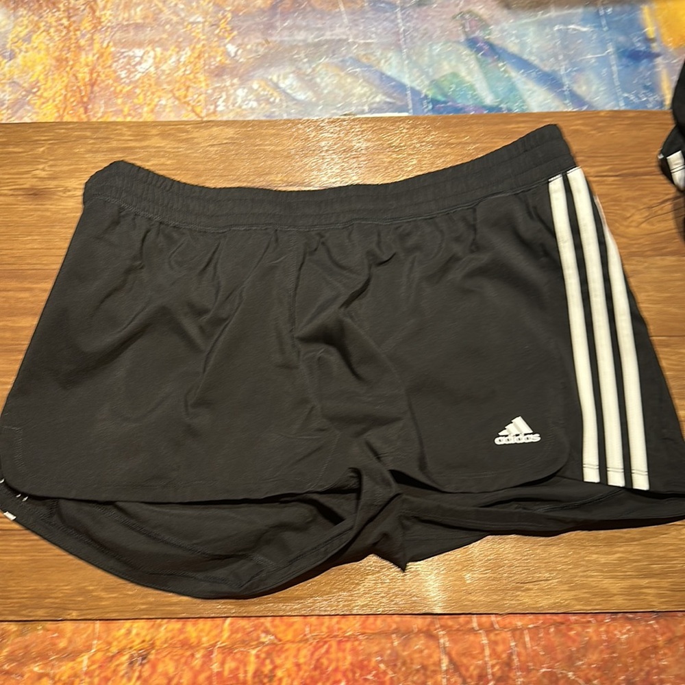 adidas Pacer 3-Stripes Women Shorts color black size XL new with tags - Picture 6 of 10